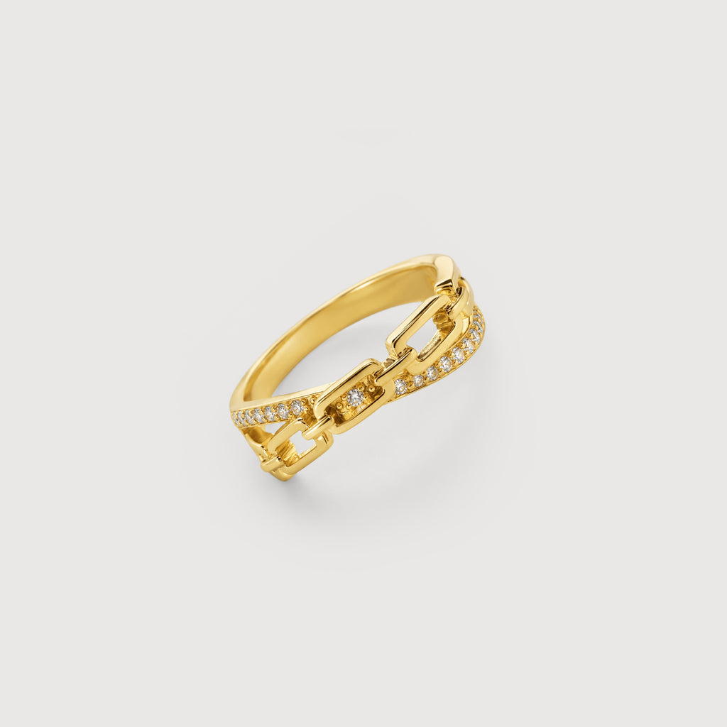 18K Gold-Plated S925 Rope Knot Ring