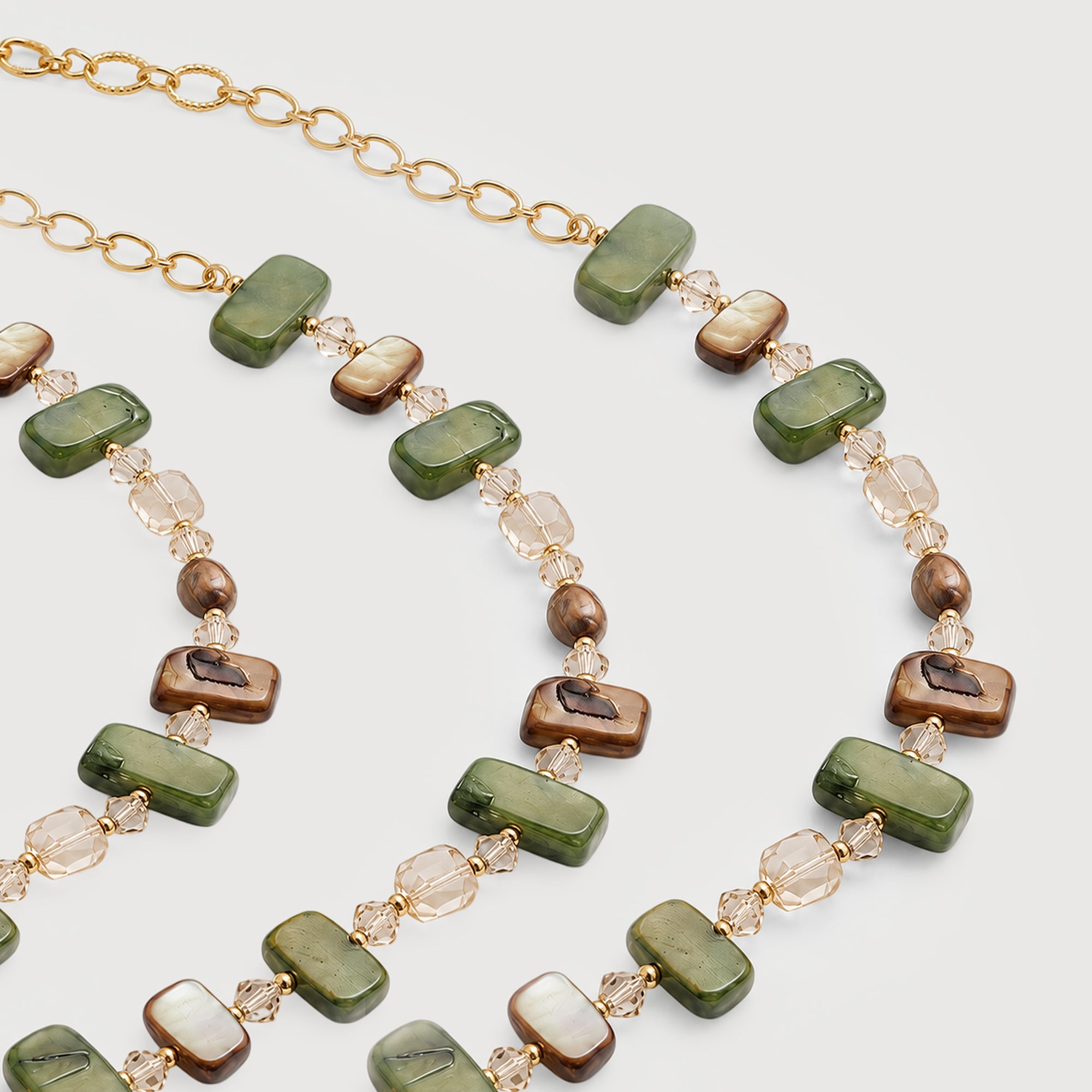 Baroque Pearl Shell Beaded Necklace