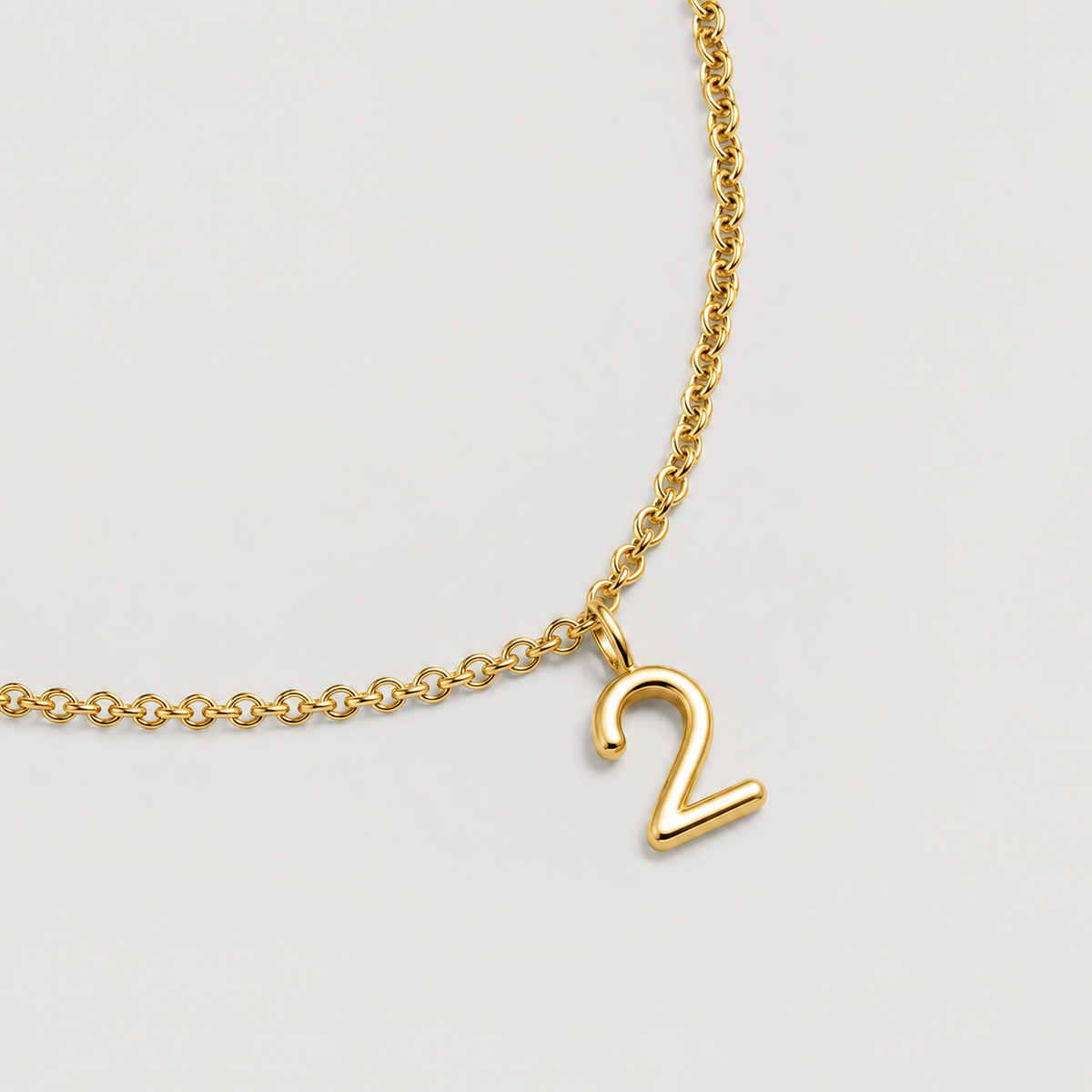18K Gold-Plated Sterling Silver Number Charm Bracelet