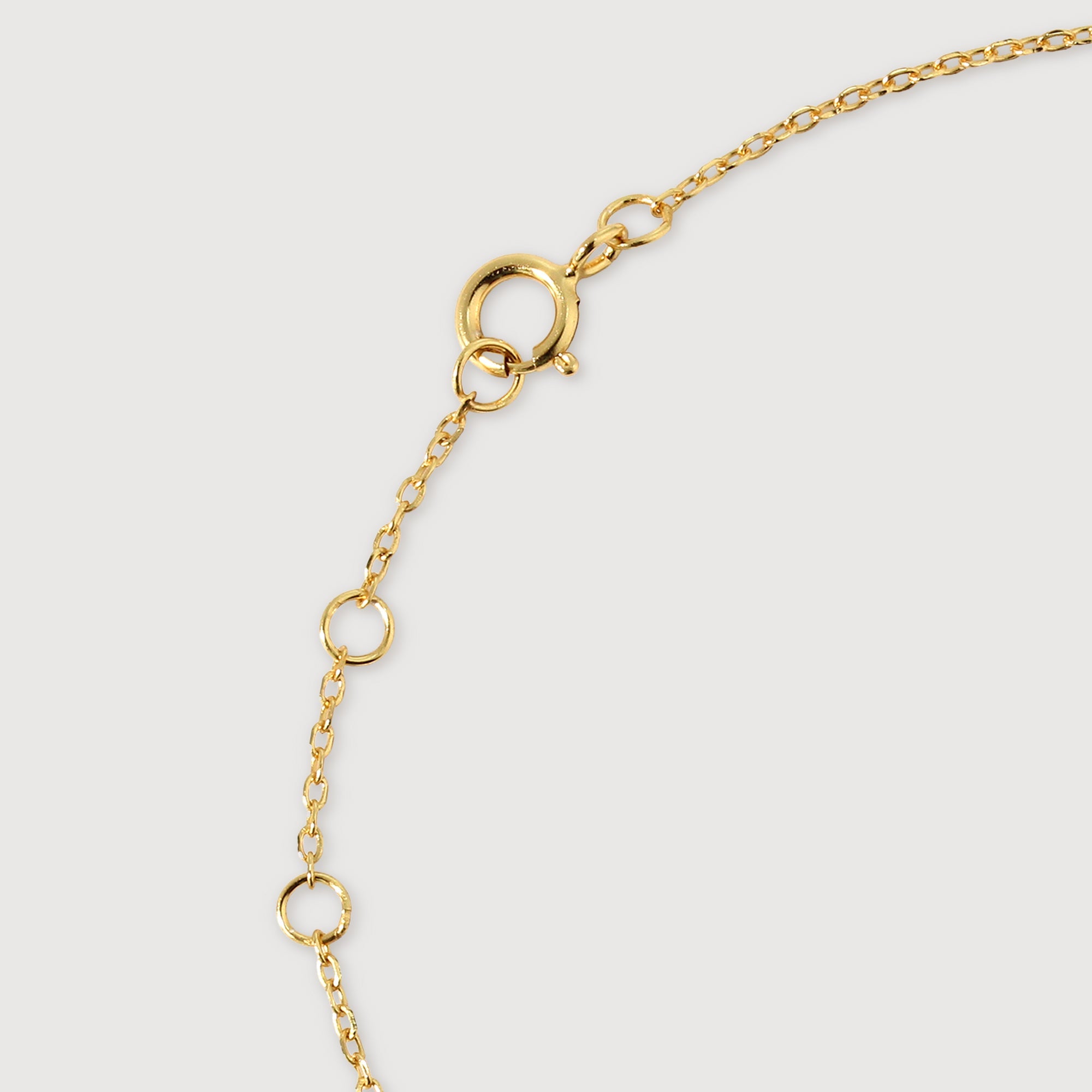18K Gold-Plated Sterling Silver Cross Bracelet