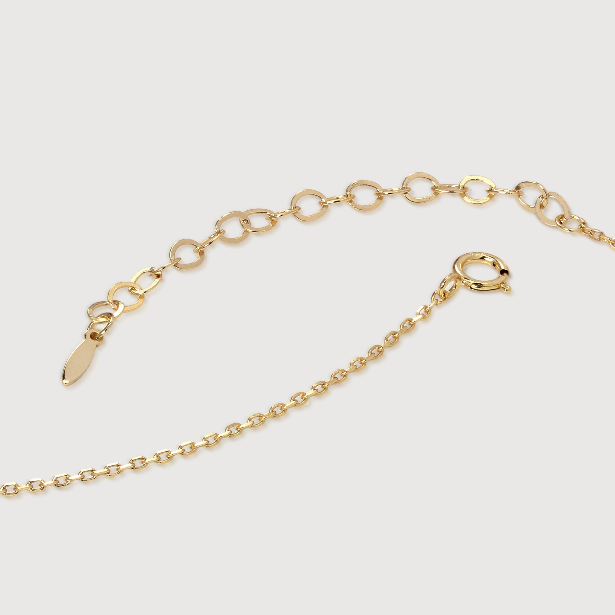 Black Faceted Bead Gold-Plated Necklace