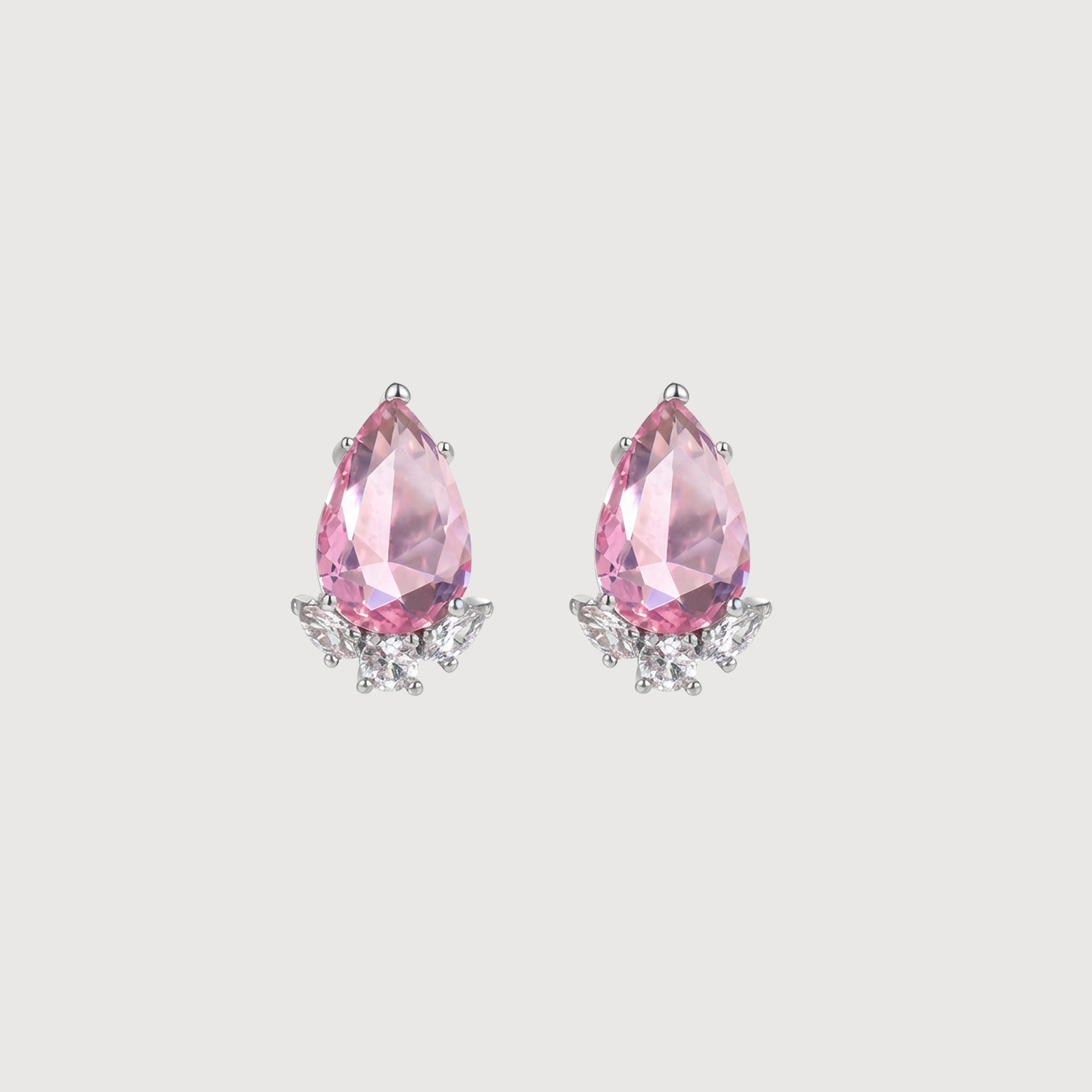 Teardrop Zircon Stud Earrings