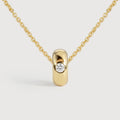 Single Stone Bead Sterling Silver Necklace