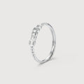 S925 Silver Geometric Open Band Ring