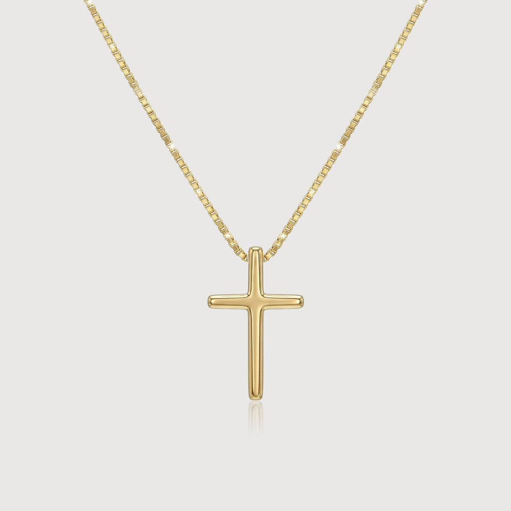 18K Gold-Plated S925 Cross Necklace