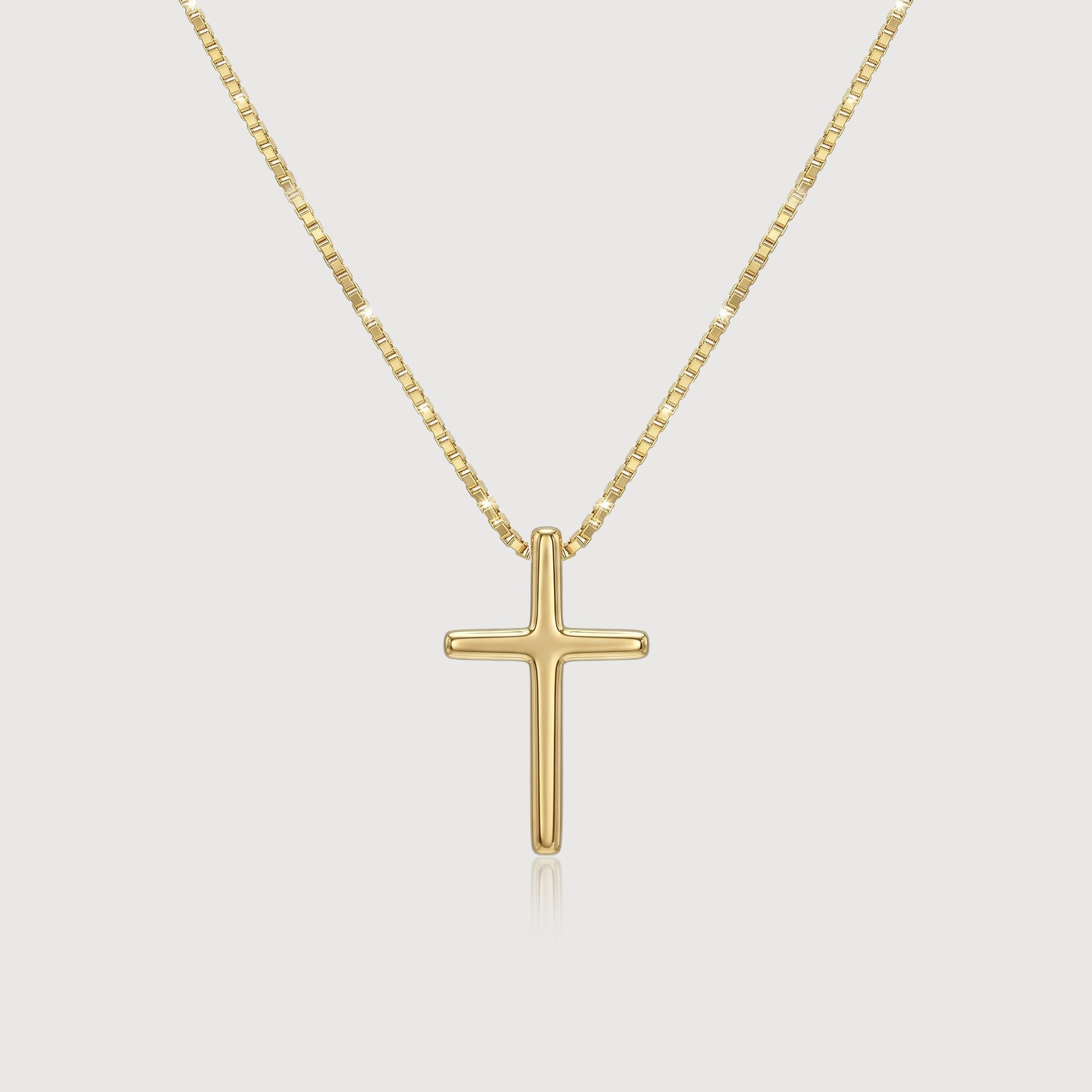 18K Gold-Plated S925 Cross Necklace