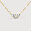 Three-Stone Sterling Silver Necklace