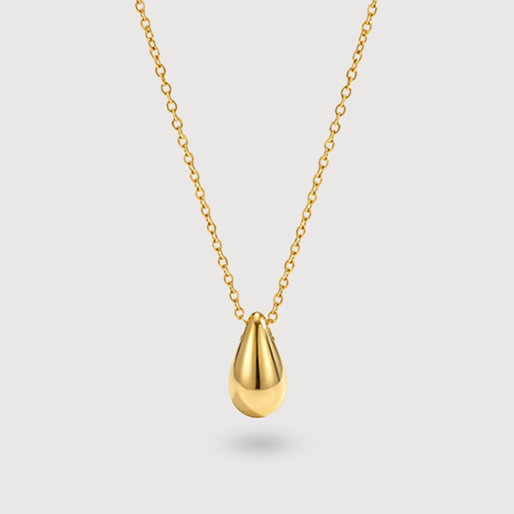 18K Gold-Plated Teardrop Necklace
