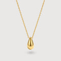 18K Gold-Plated Teardrop Necklace