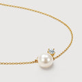 Gold-Plated S925 Pearl-Style Necklace