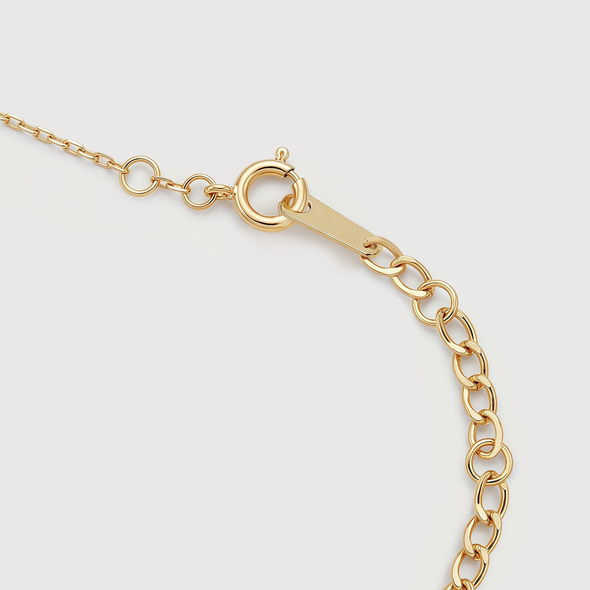Two-Tone Filigree Leaf Station Necklace