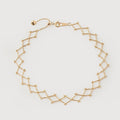 Gold-Tone Sterling Silver Lattice Bracelet