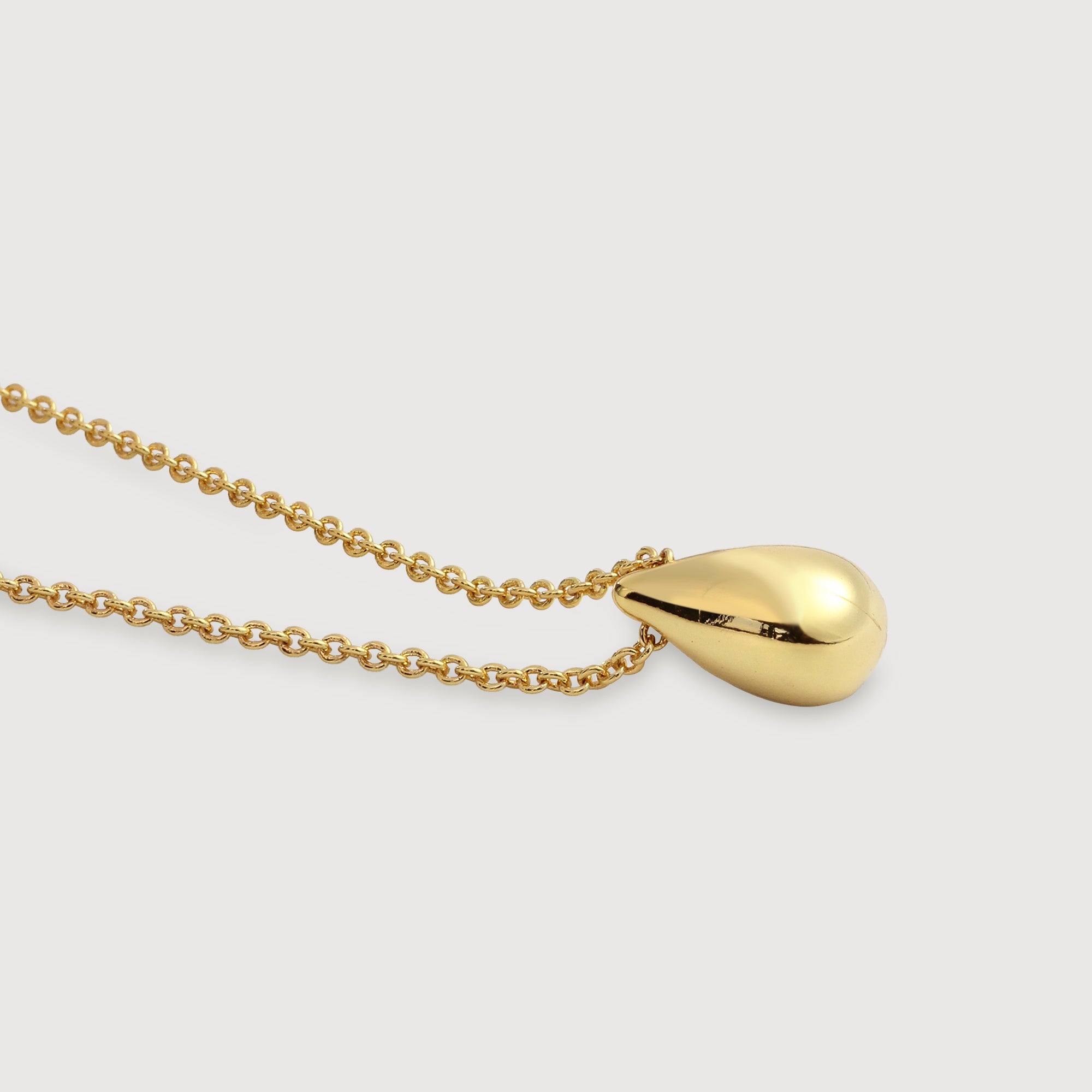 18K Gold-Plated Teardrop Necklace