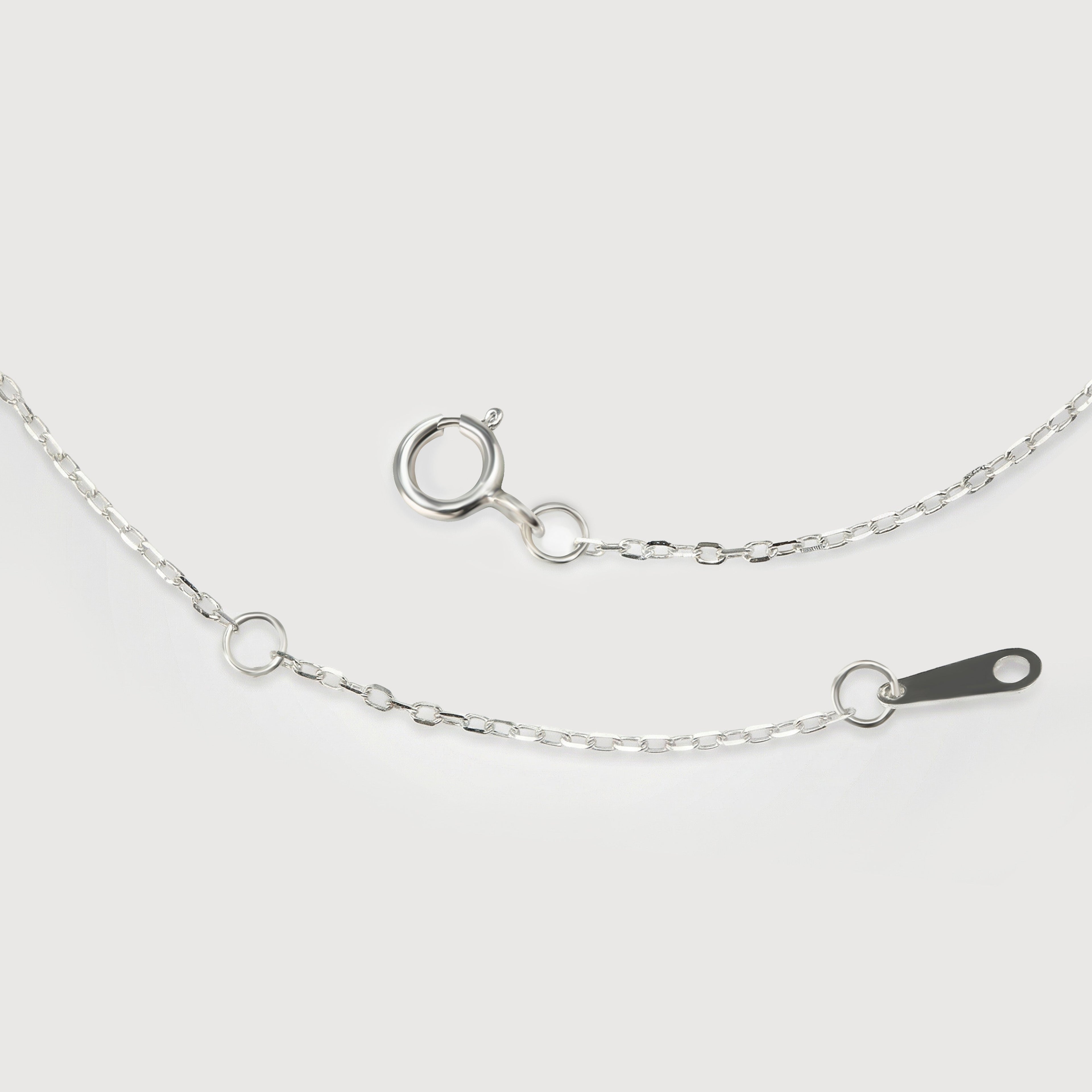 Crystal Cascade Sterling Silver Necklace