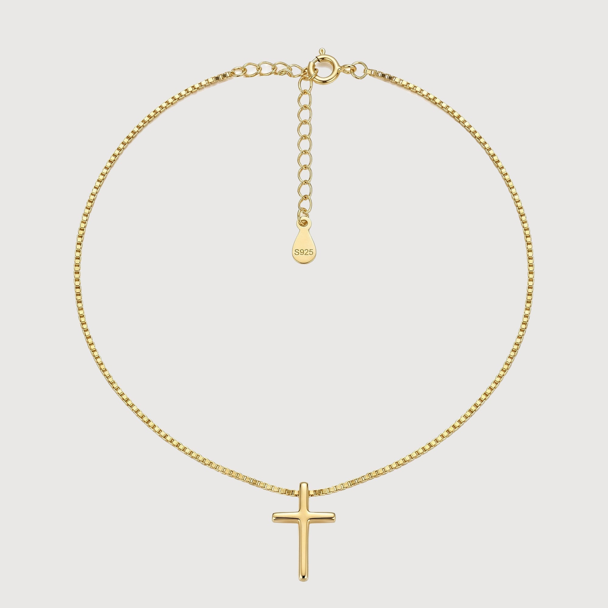 18K Gold-Plated S925 Cross Necklace