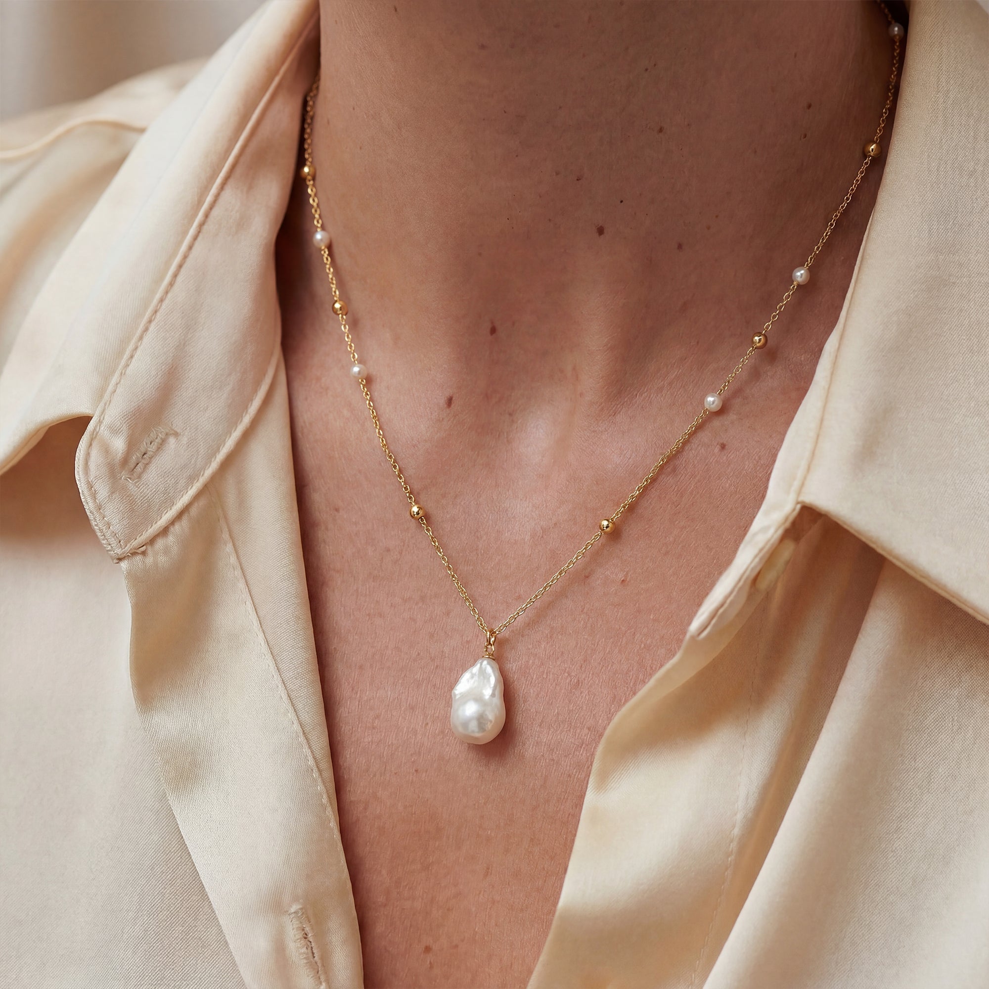 Freshwater Baroque Pearl Necklace