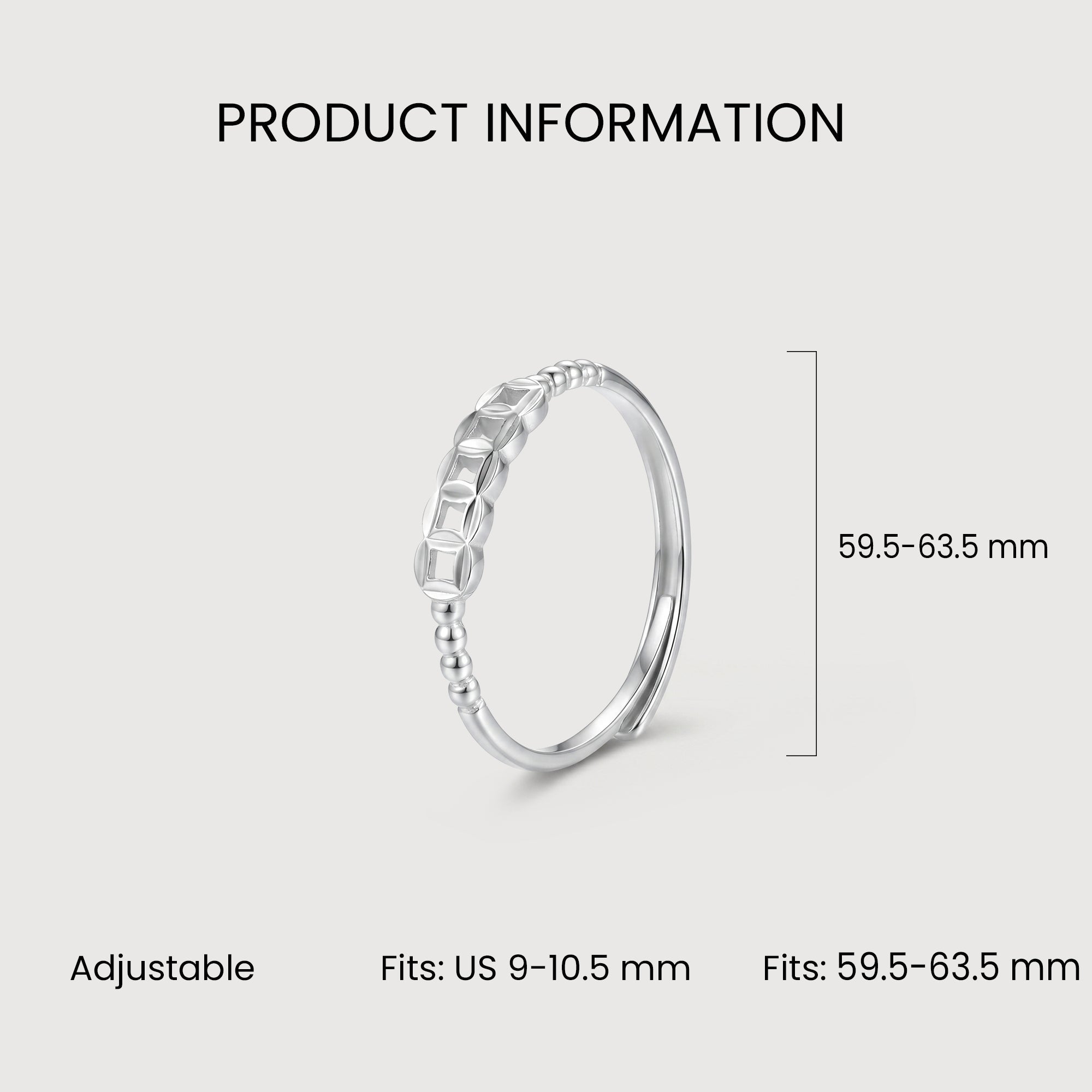 S925 Silver Geometric Open Band Ring