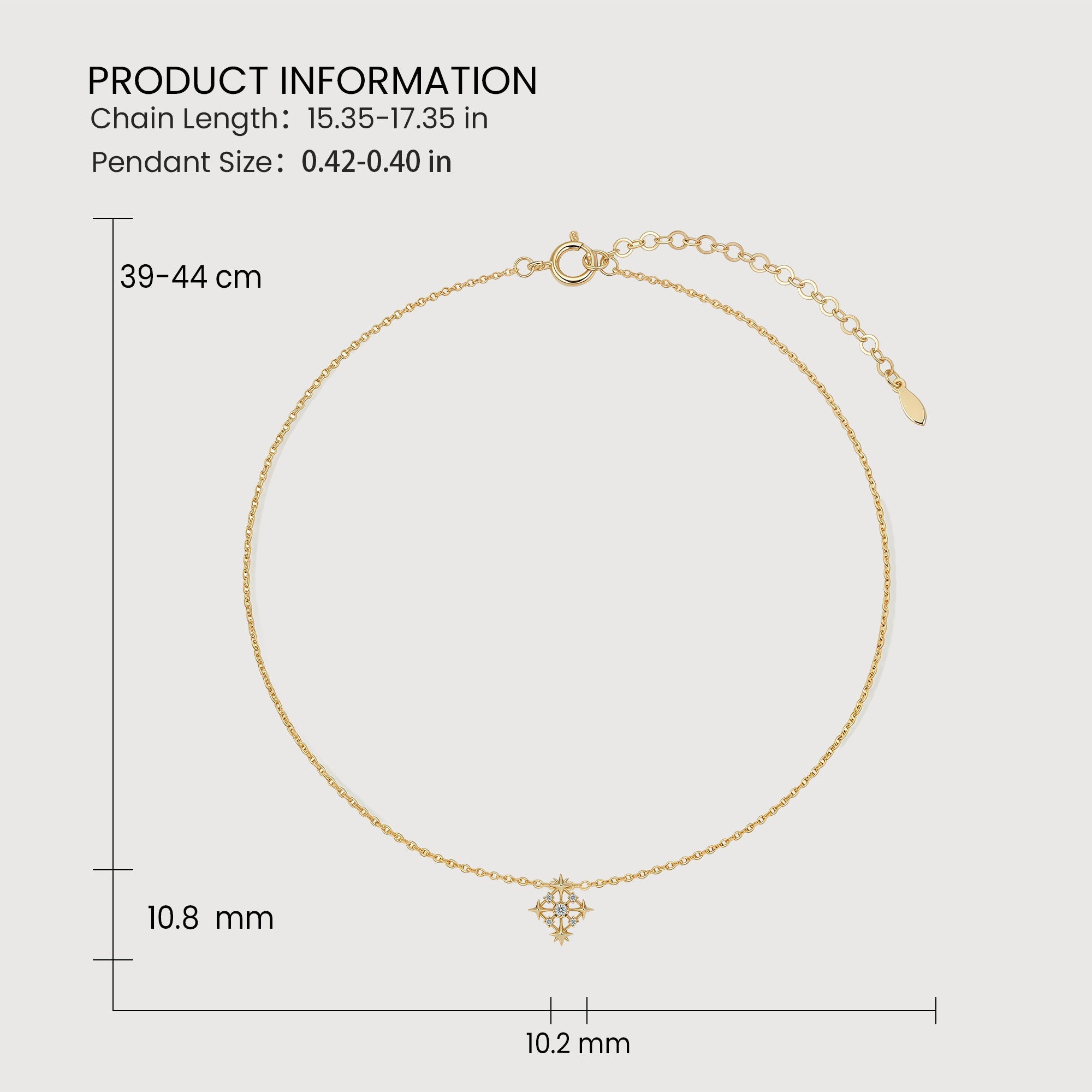 14K Gold-Plated S925 Crescent Moon Necklace