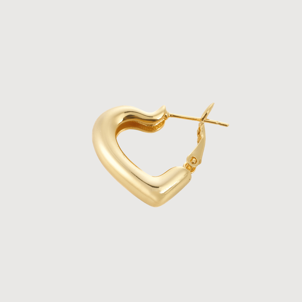Interlocking Heart Pearl Drop Earrings