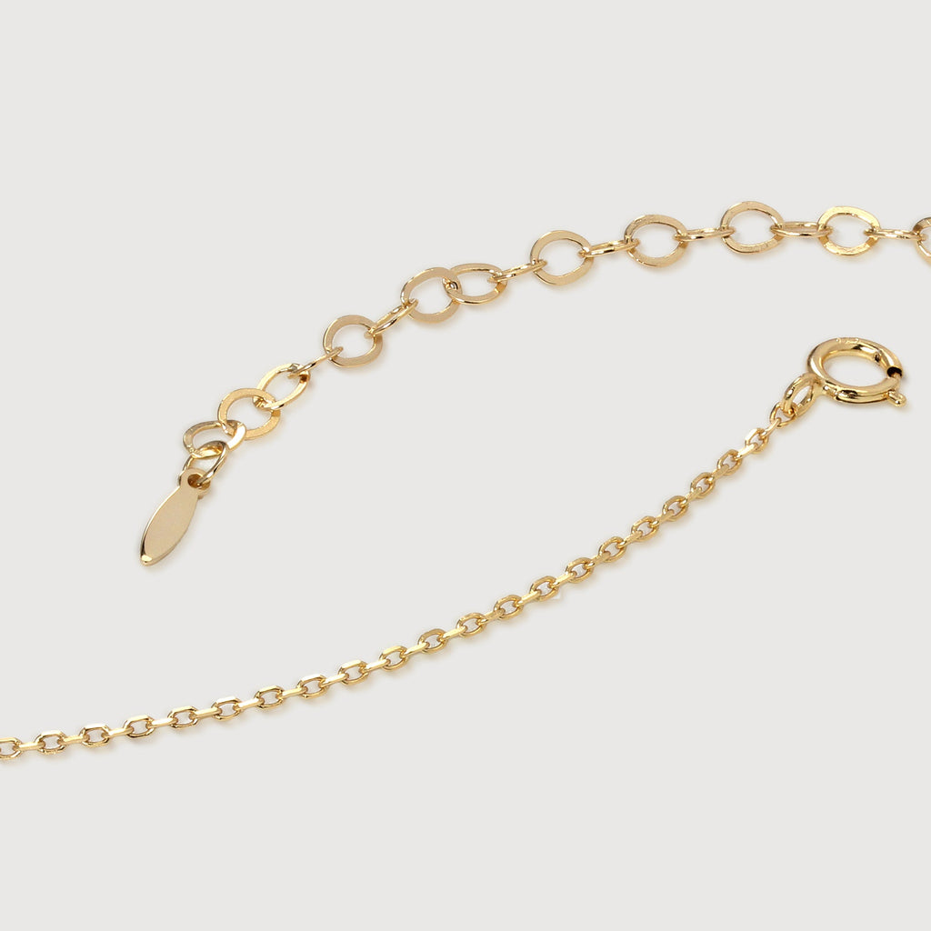 14K Gold-Plated S925 Crescent Moon Necklace
